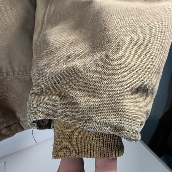 Carhartt Jacket Mens XLT Brown C26 Duck Canvas Quilted Workwear chore jacket - Picture 13 of 16